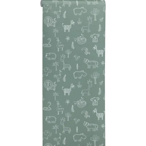 Behang Veerle Groen