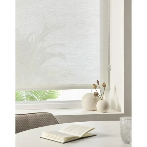 Fenstr Rolgordijn Fleur Wit Transparant