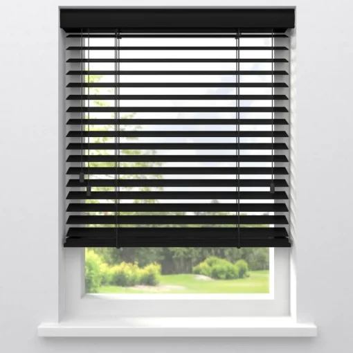 Houten Jaloezie Xander Zwart 50mm