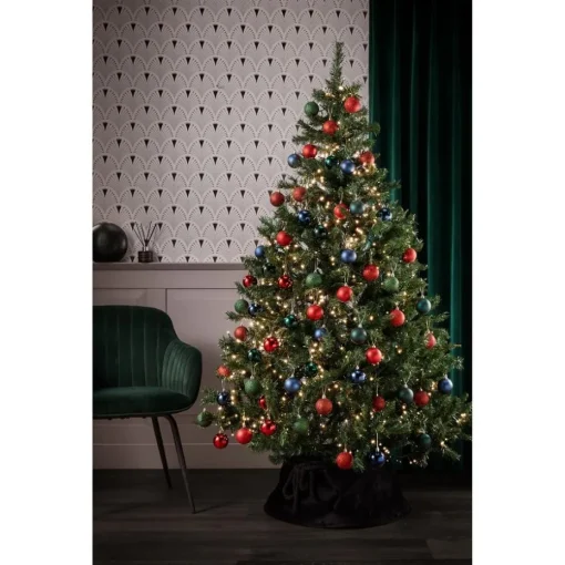 Kerstboomrok Velours Zwart