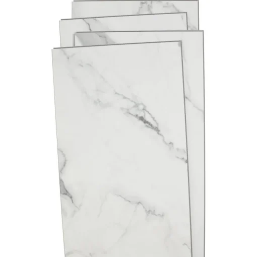 Klik PVC Marble Wit Tegel XL Plank
