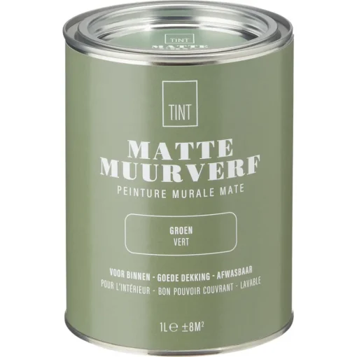 Muurverf Mat Groen 1 L