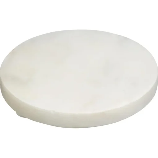 Onderzetter Rond Marmer Wit