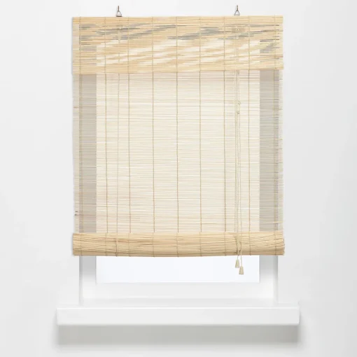 Rolgordijn Bamboe Naturel 90x160 Cm