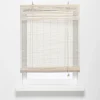 Rolgordijn Bamboe Wit 100x220 Cm