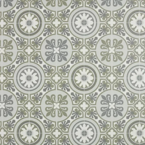 Vinyl Macon Groen Tegellook
