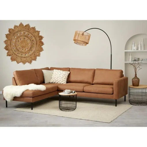 Vloerlamp Cilen Zwart Bruin