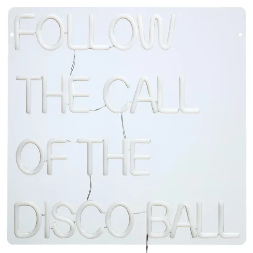 Wandlamp Neon Discoball Rood