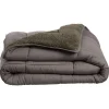 Winterdekbed Teddy Antraciet 200x140 Cm